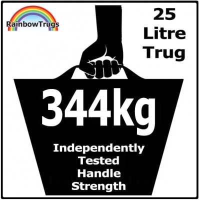 25 Litre Rainbow Trug - CANDY PINK