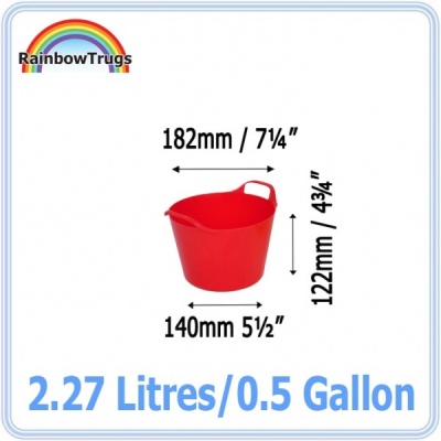 2.2 Litre Rainbow Mini-Tub - CANDY PINK