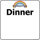Trug-Lid DINNER Sticker