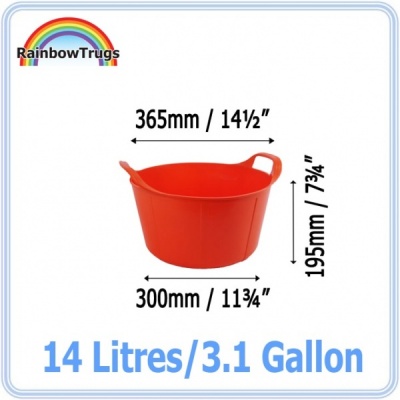 14 Litre Rainbow Trug - ORANGE ZEST