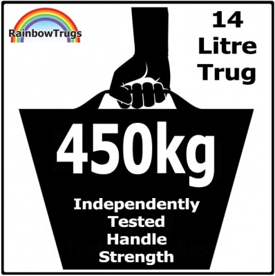 14 Litre Rainbow Trug® - Pack of 7 Christmas Colours with Lids