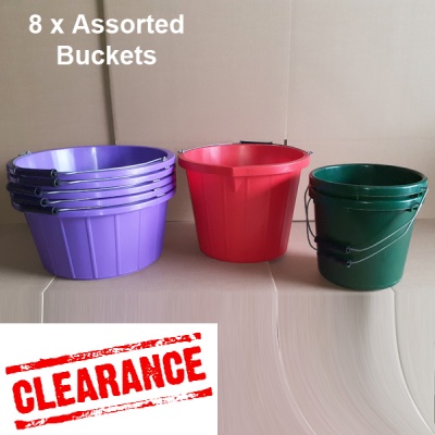 Assorted Mixed Buckets - Pack of 8 - MIXED SLIGHT SECONDS
