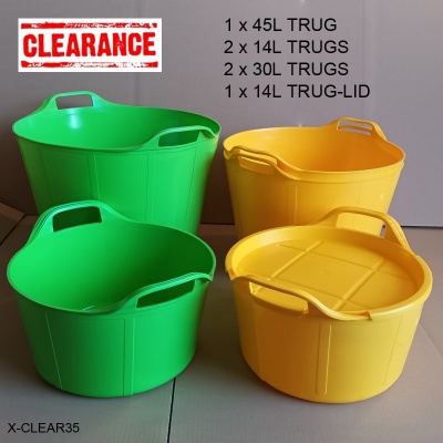 Assorted Mix of 5 Trugs and 1 Trug-Lid (Slight Seconds)
