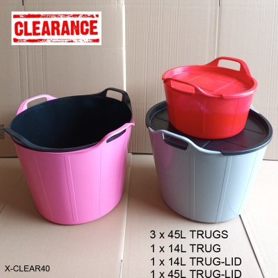 Assorted Mix of 4 Trugs and 2 Trug-Lids (Slight Seconds)