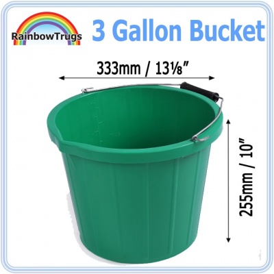 Coloured 3 Gallon Bucket - RED