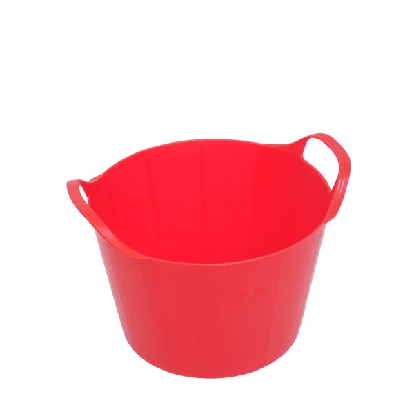 STORAGE BUCKET TRUG CONTAINER FLEXIBLE 26L PINK FLEXI TUB COMPLETE WITH LID 