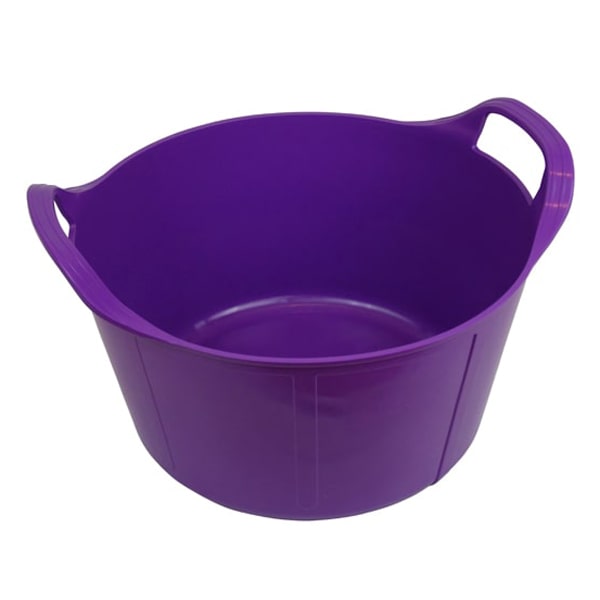 CONTAINER TRUG FLEXIBLE 26L PINK FLEXI TUB COMPLETE WITH LID STORAGE BUCKET